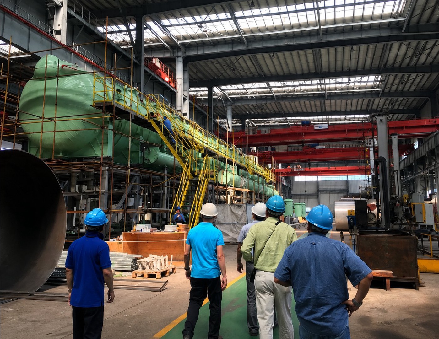 CORPOELEC MED plant fabrication facility