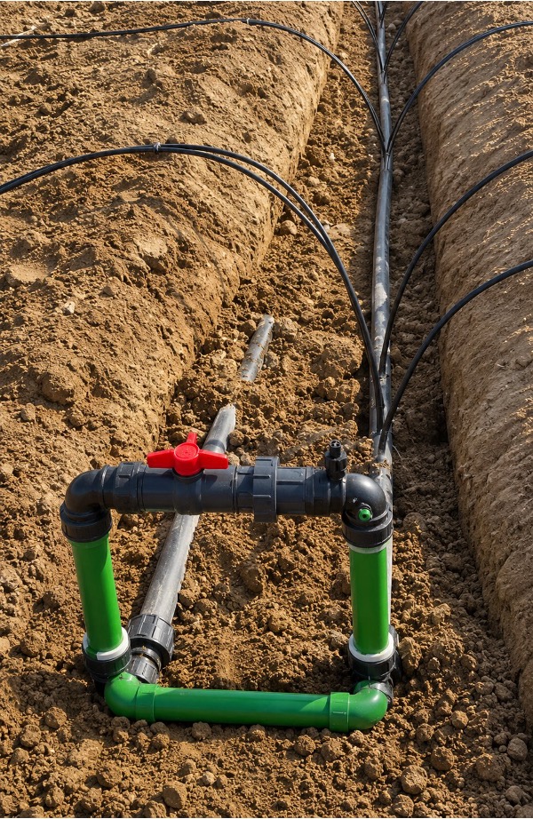 Drip irrigation underground installation